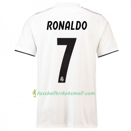 Günstige Fußballtrikots Real Madrid Ronaldo 7 2018-2019 Kurzarm Heimtrikotsatz kaufen
